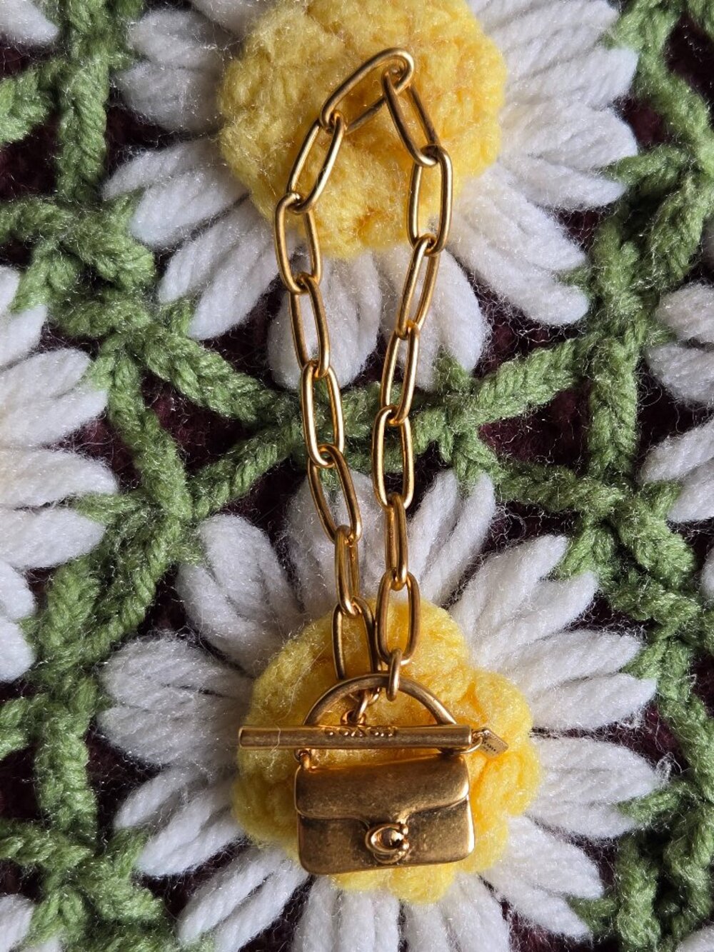 Coach Gold Tone Tabby Bracelet